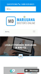 Mobile Screenshot of marijuanadoctorsonline.com