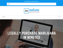 Tablet Screenshot of marijuanadoctorsonline.com